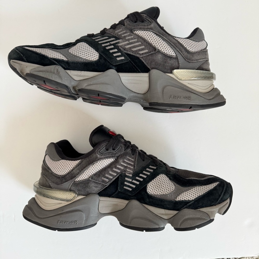 New Balance 9060 Black and Gray Sneakers - Picture 7 of 10